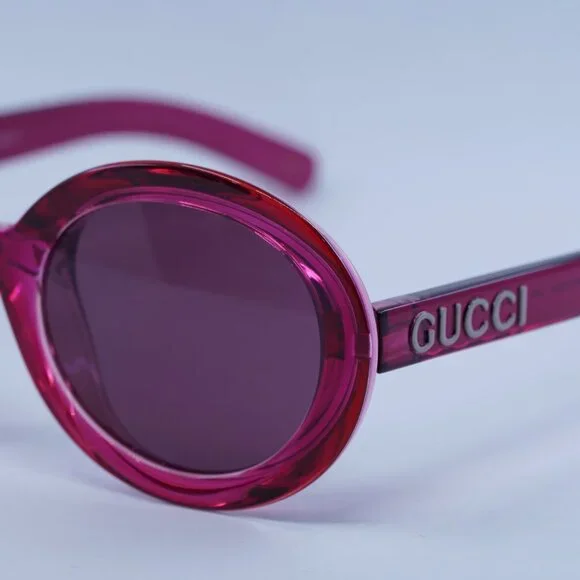 Gucci GG1722SA 004 Sunglasses Shiny Transparent Dark  display picture 3